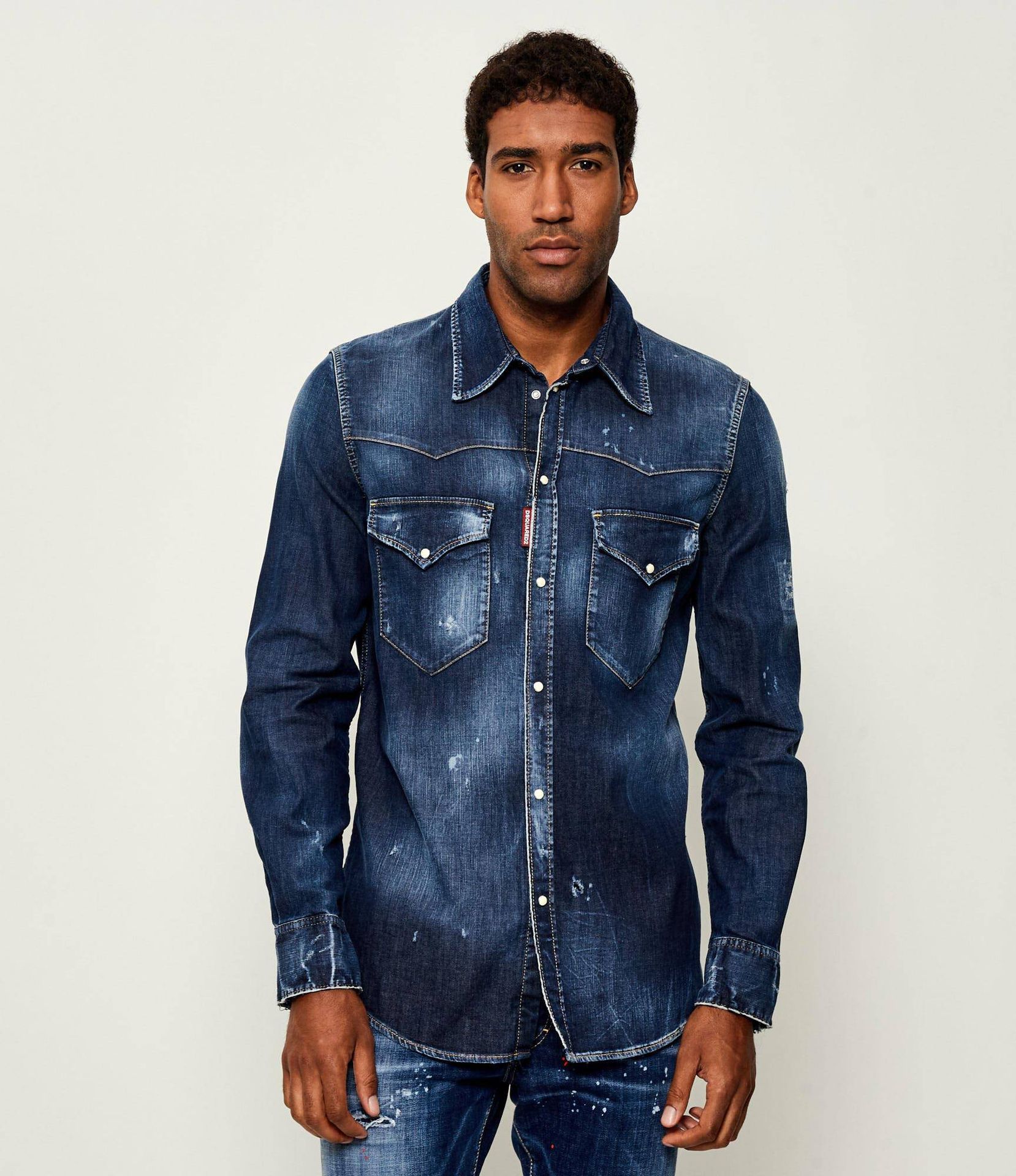 Dsquared2 Jeansowa koszula Fashion Western Regular Fit