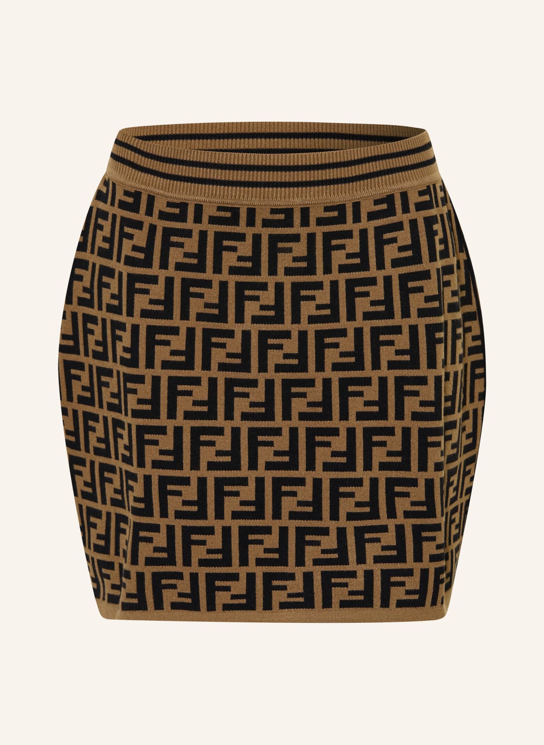 Fendi Spódnica Z Dzianiny braun