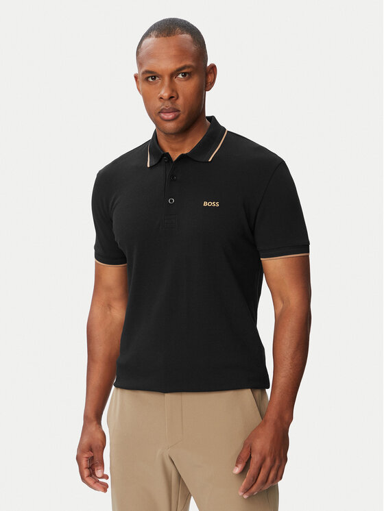 BOSS Polo Paddy 50469055 Szary Regular Fit