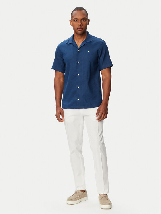 Tommy Hilfiger Koszula MW0MW43090 Niebieski Regular Fit