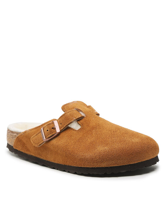 Birkenstock Kapcie Boston 1001140 Brązowy