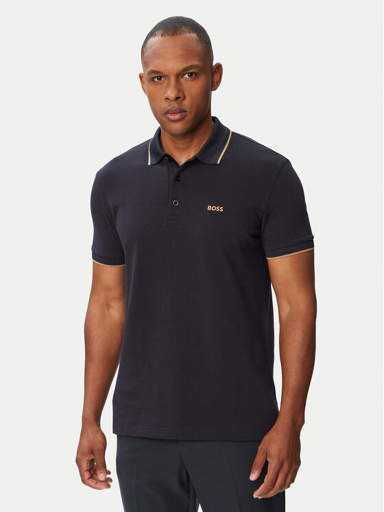 BOSS Polo Paddy 50469055 Granatowy Regular Fit