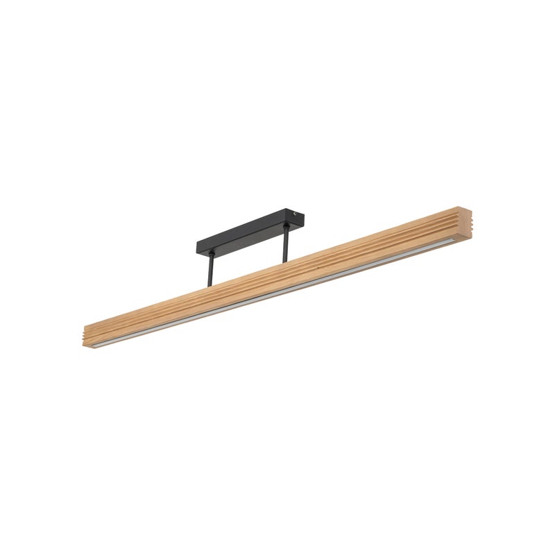 Lampa Led Sufitowa Tk Lighting Viga Sosna Drewniana Belka Ryflowana
