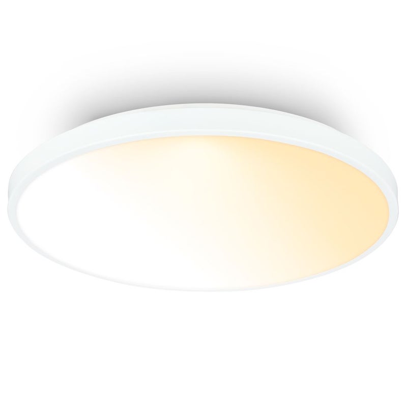 Lampa sufitowa LED, lampa sufitowa do salonu, ściemnialna, sterowana pilotem, z dekoracyjną osłoną