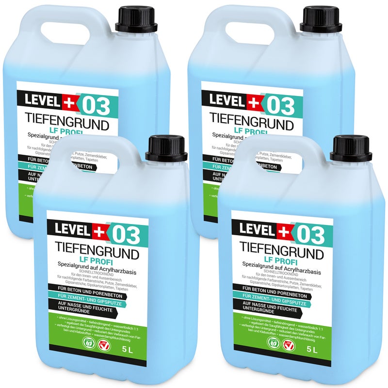 Grunt głębokopenetrujący Level+ TIEFENGRUND PROFI L+03 20L