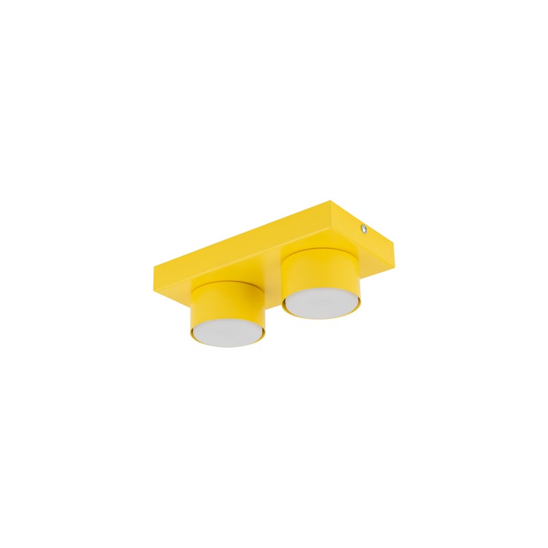 Plafon Tk-Lighting Brix Żółta Lampa Sufitowa 2Xgx53 8W 3000K