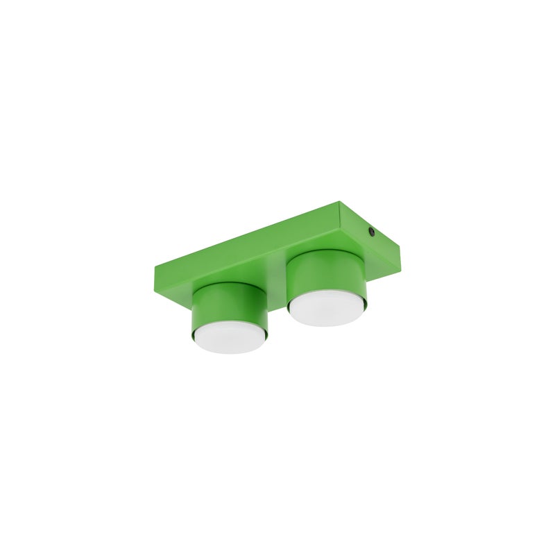 Plafon Tk-Lighting Brix Zielona Lampa Sufitowa 2Xgx53 8W 3000K