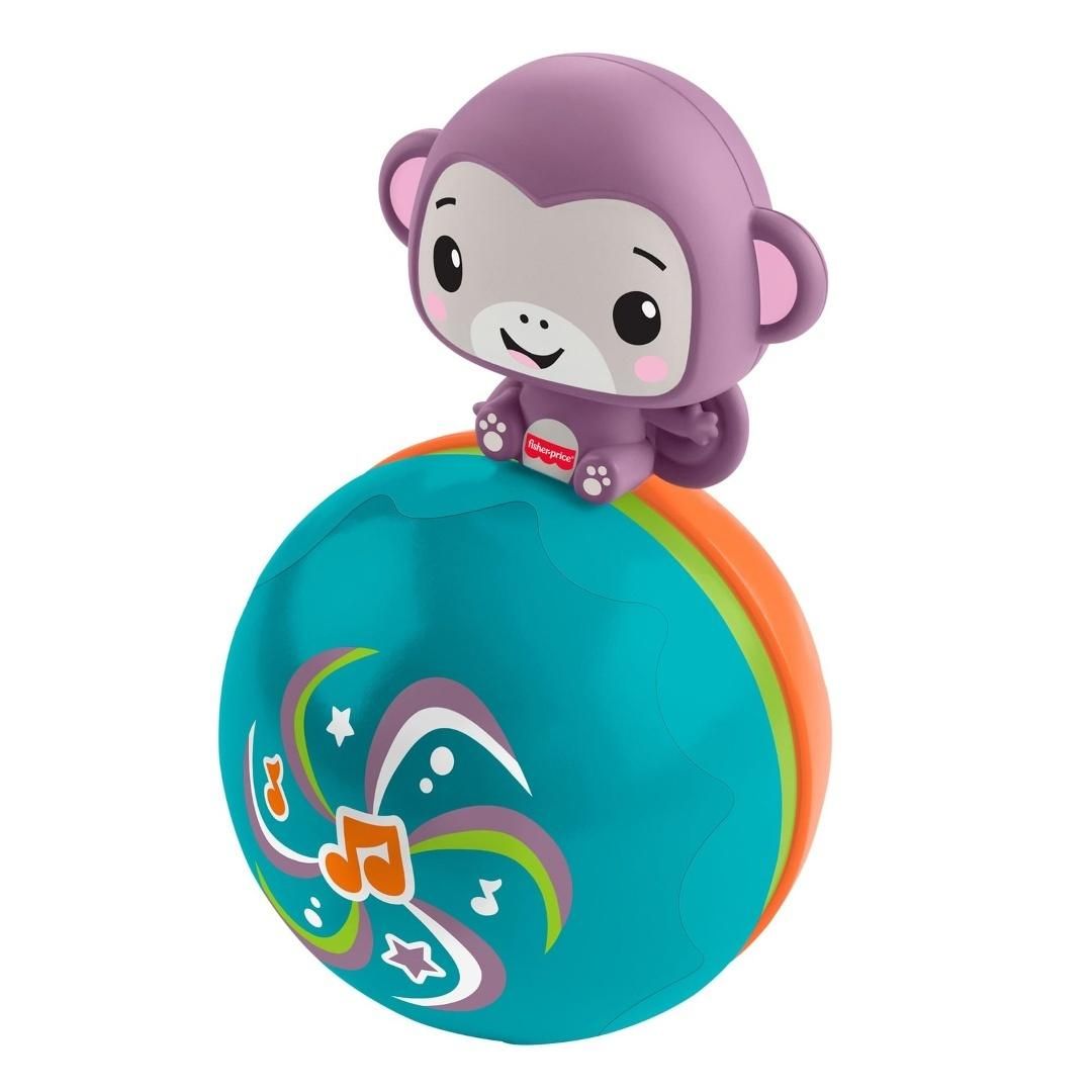 Fisher-Price Fioletowa Małpka Piłeczka - zabawka