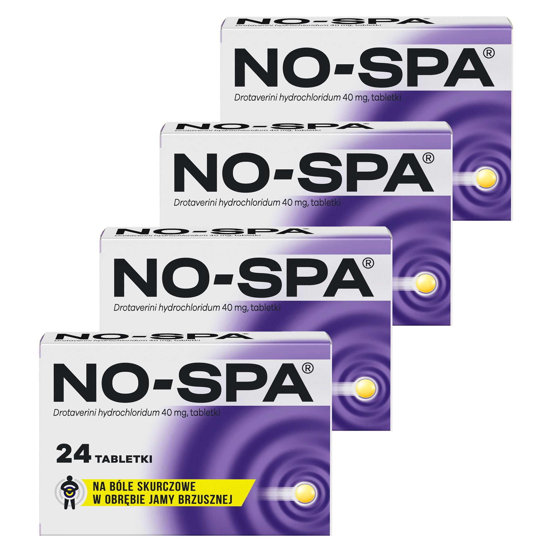 No-Spa, 40 mg, tabletki, 4 x 24 sztuki