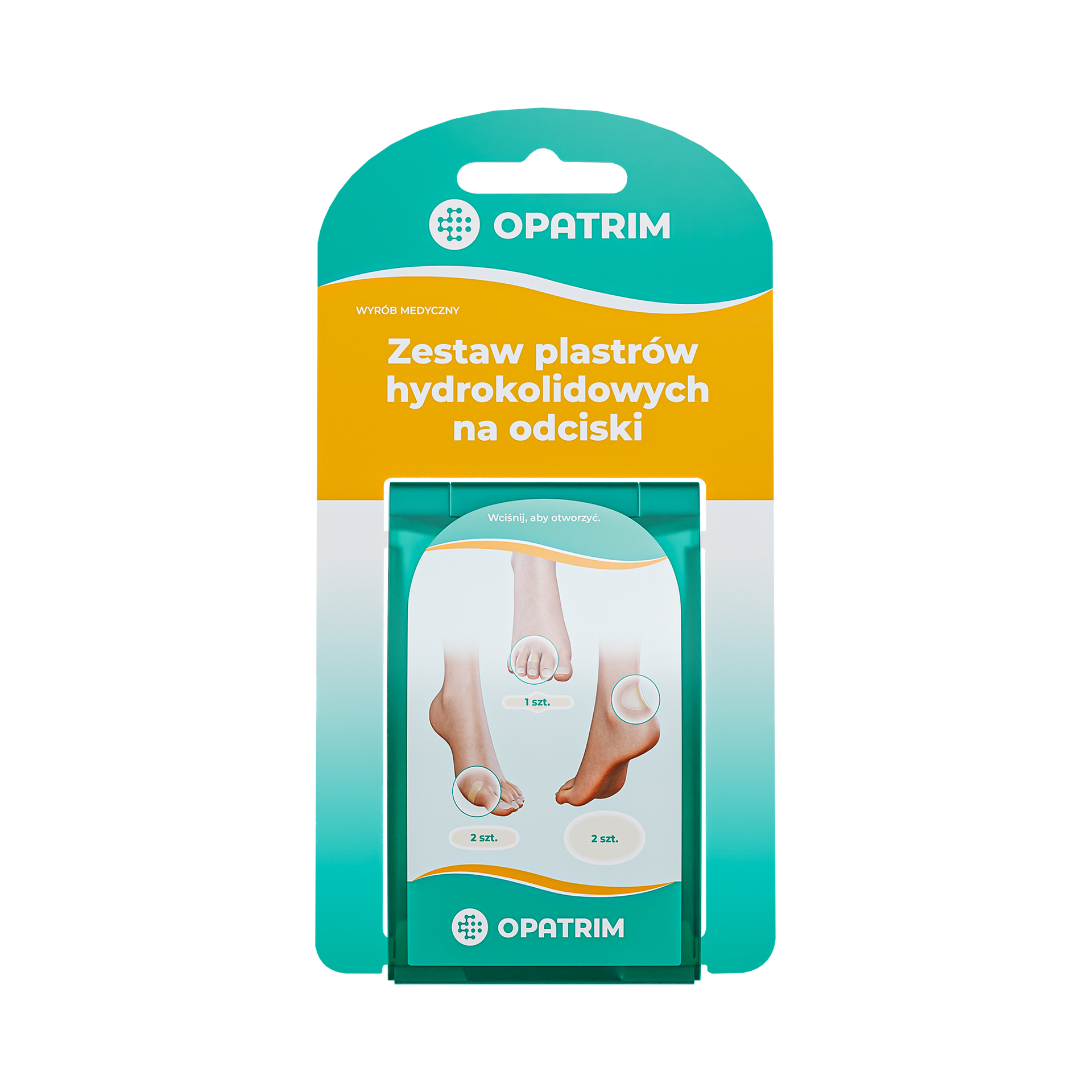 Opatrim Zestaw plastrów hydrokoloidowych na odciski, 5 sztuk