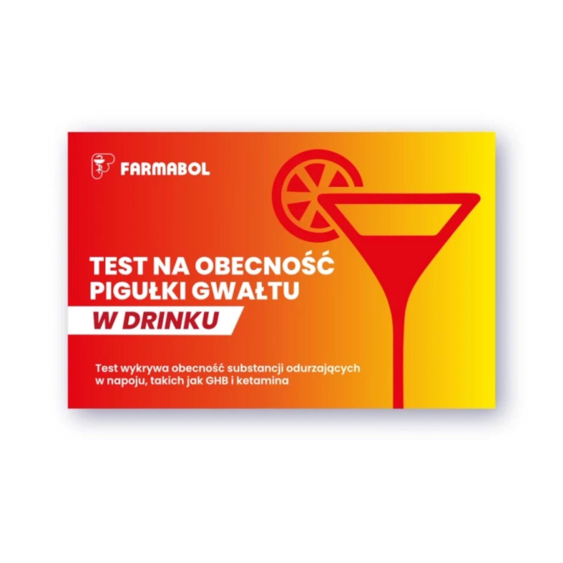 Test na obecność pigułki gwałtu w drinku, 4 sztuki