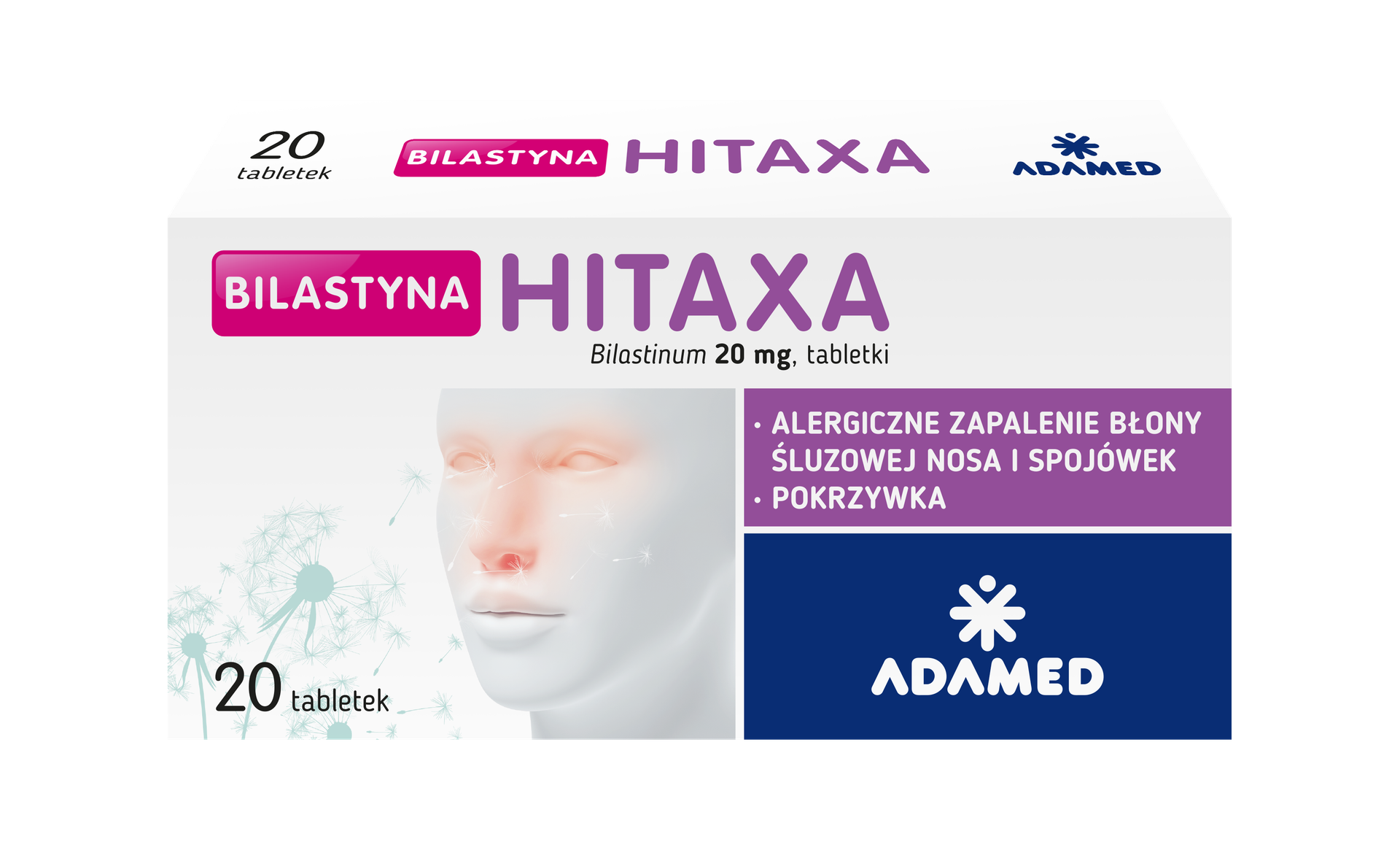 Bilastyna Hitaxa 20 mg, tabletki, 20 sztuk