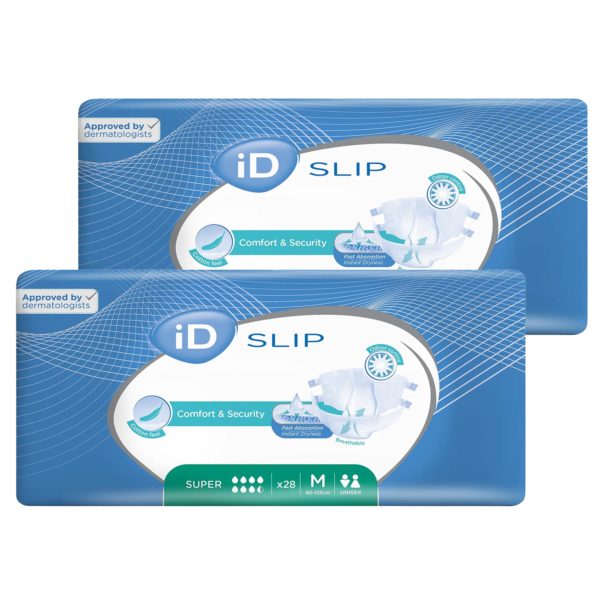 Pieluchomajtki iD Slip Super M, 2 x 28 sztuk