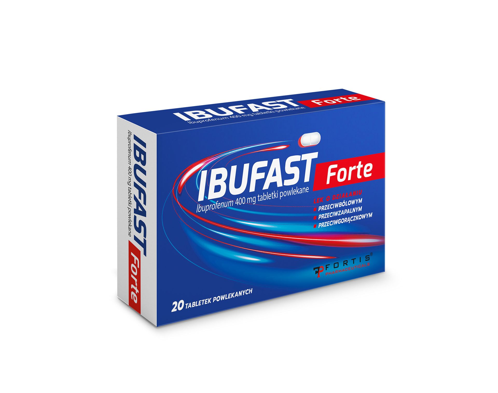 Ibufast Forte, 400 mg, tabletki, 20 sztuk