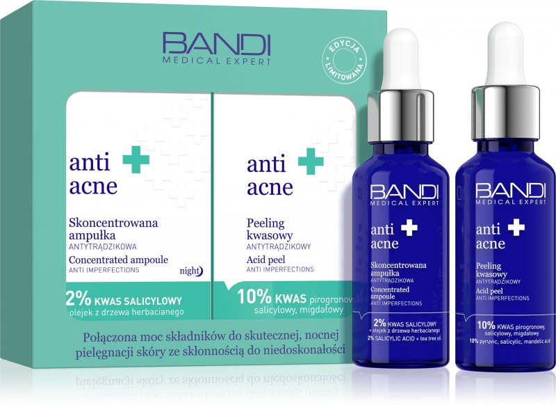 BANDI Medical Expert anti acne Zestaw antytrądzikowy, 30 ml + 30 ml