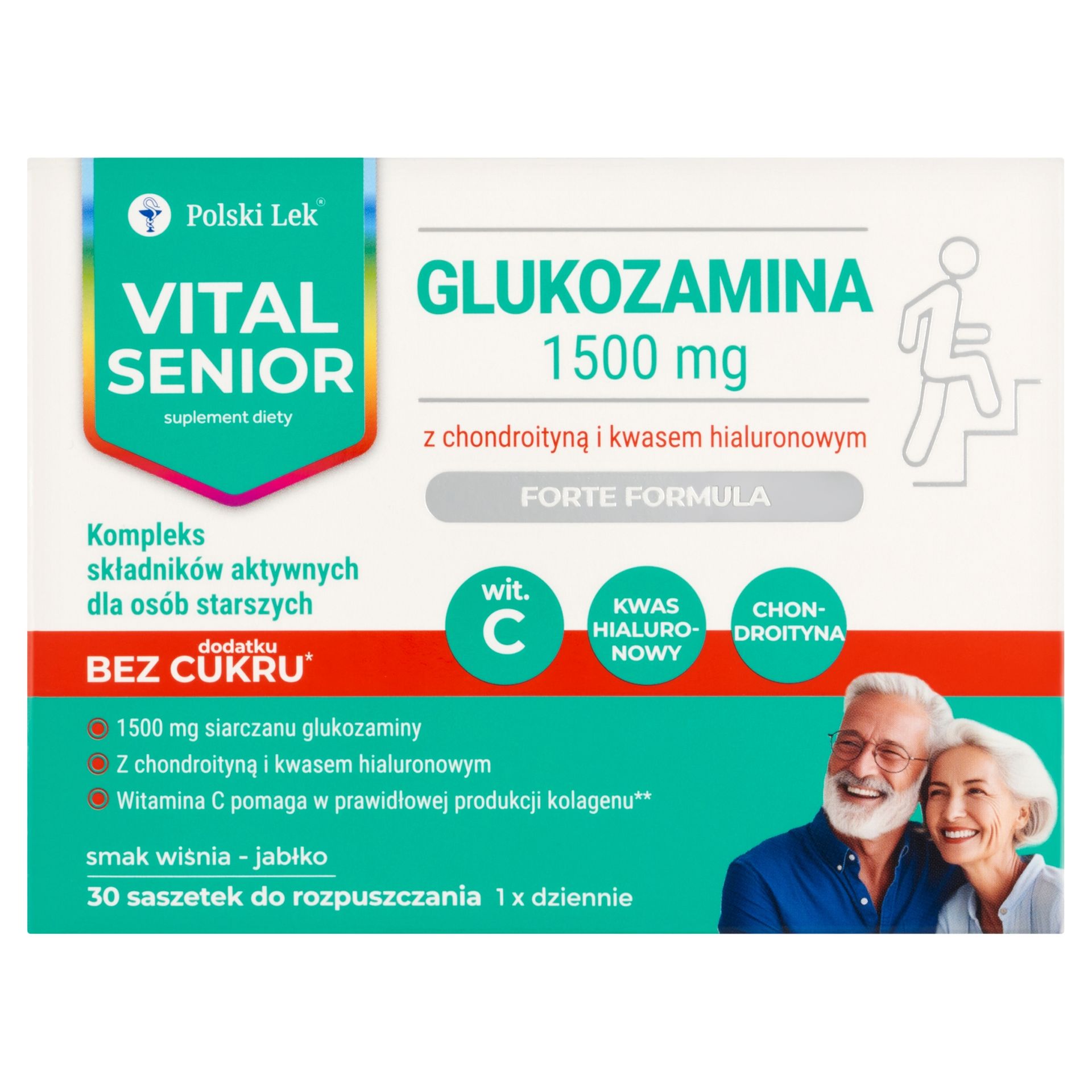 Vital Senior Glukozamina, 1500 mg proszek, 30 sztuk