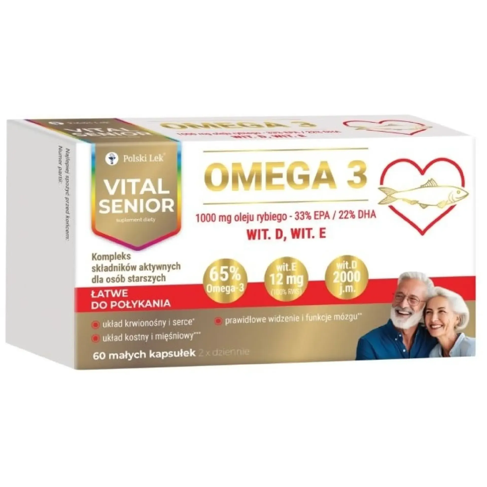 Vital Senior Omega 3, kapsułki, 60 sztuk
