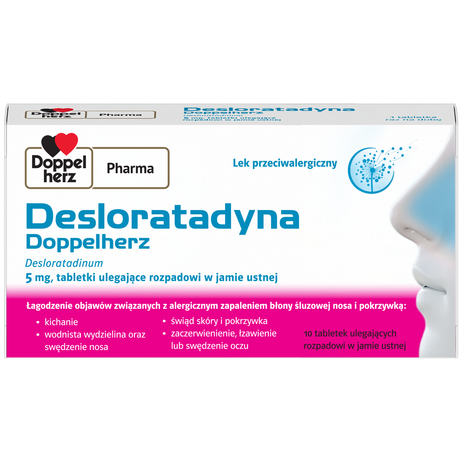 Desloratadyna Doppelherz, 5 mg, tabletki, 10 sztuk