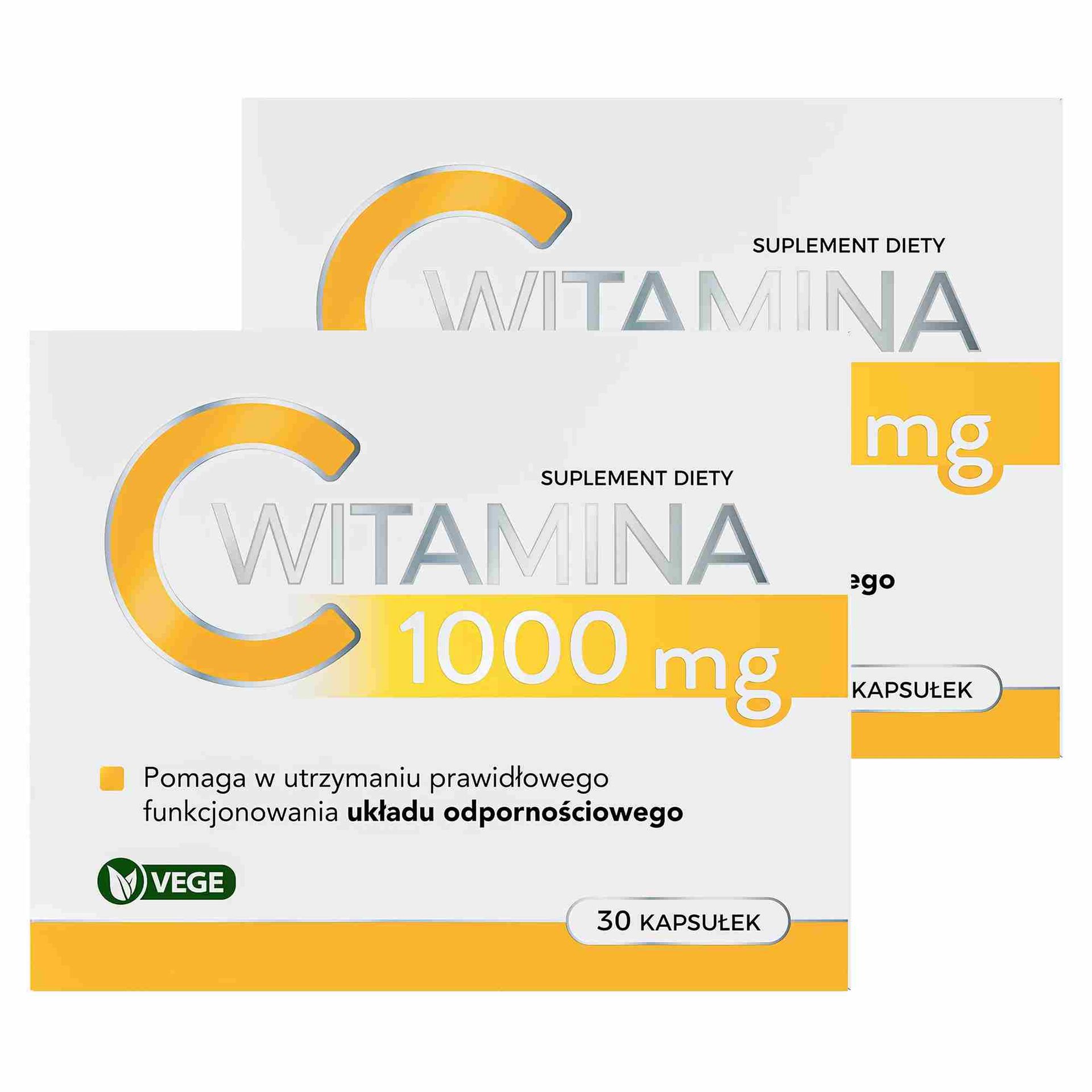 Nature Pharm Witamina C 1000 mg, 2 x 30 kapsułek
