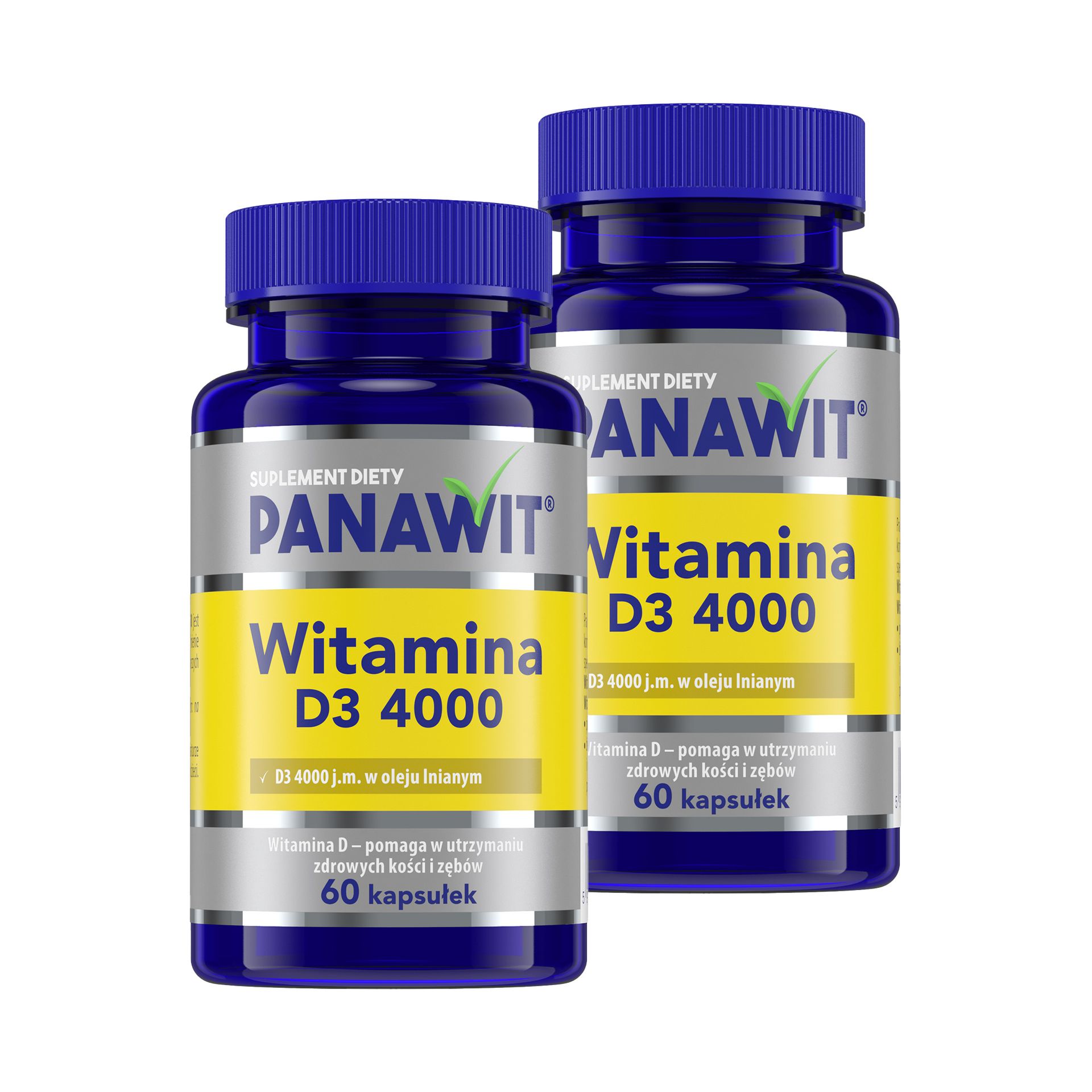 Panawit Witamina D3 4000, kapsułki, 2 x 60 sztuk