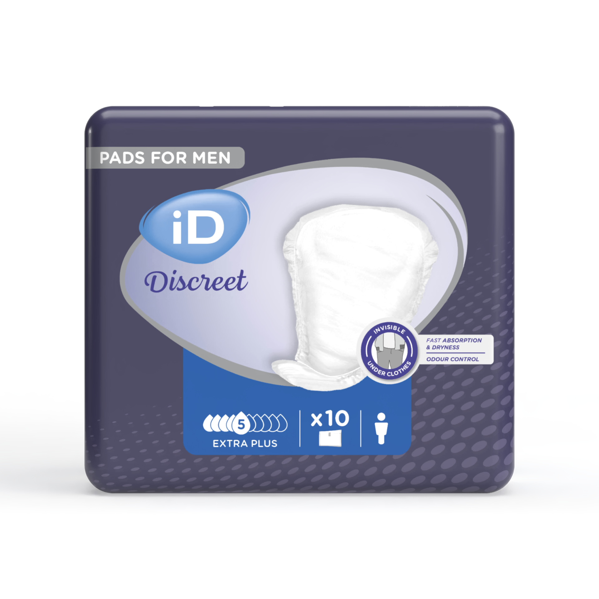 Wkładki urologiczne dla mężczyzn iD Discreet Extra Plus, 10 sztuk