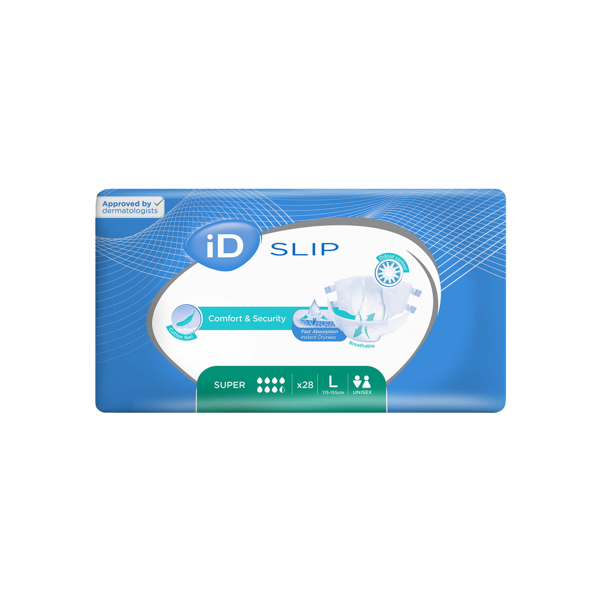 Pieluchomajtki iD Slip Super L, 28 sztuk