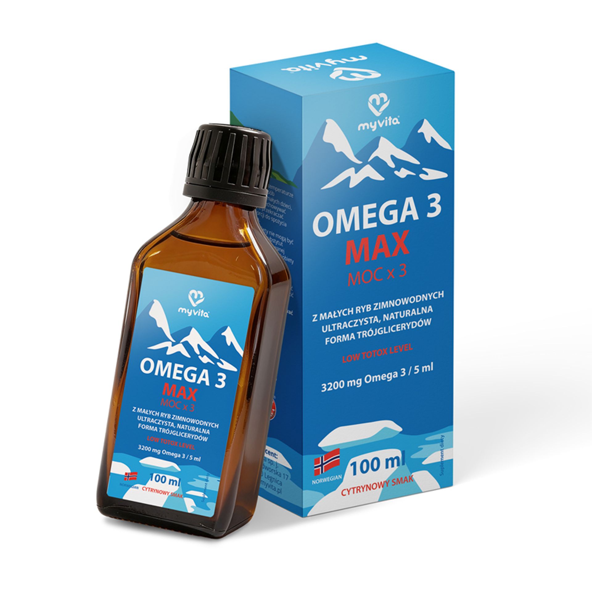 MyVita, Omega 3 Max w płynie, 100 ml
