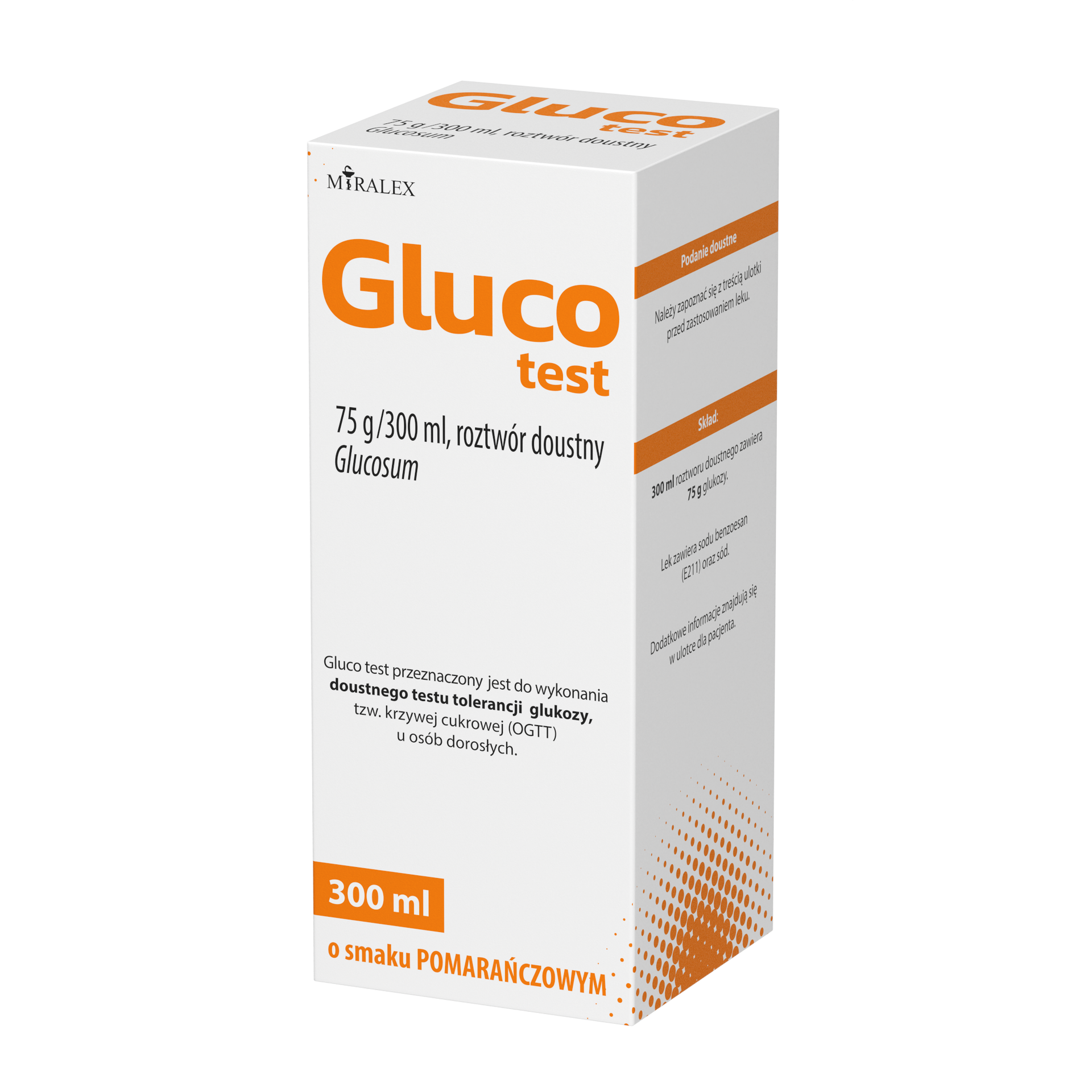 Opinie o Gluco Test, 75 g/300 ml, roztwór doustny, 300 ml