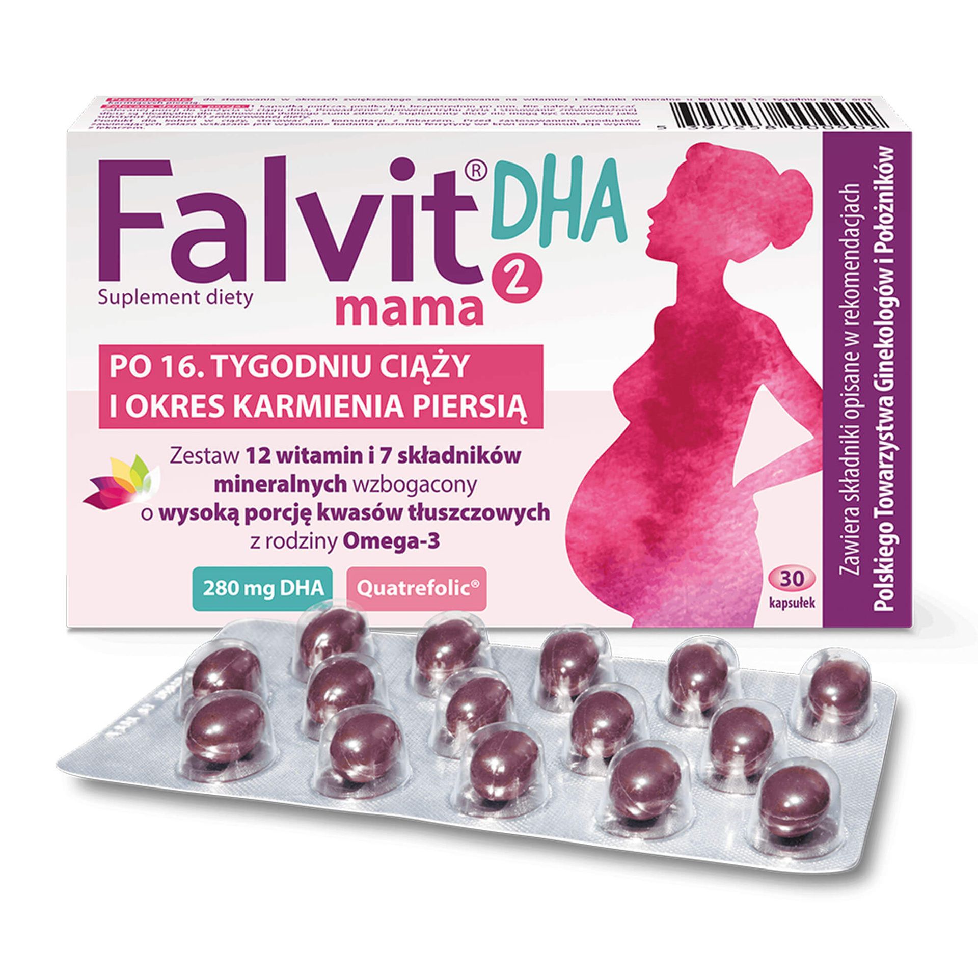 Falvit mama 2 DHA, kapsułki, 30 sztuk