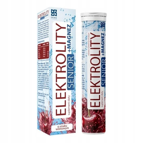 Prima Pharma Elektrolity Senior + Magnez, tabletki musujące, 20 sztuk