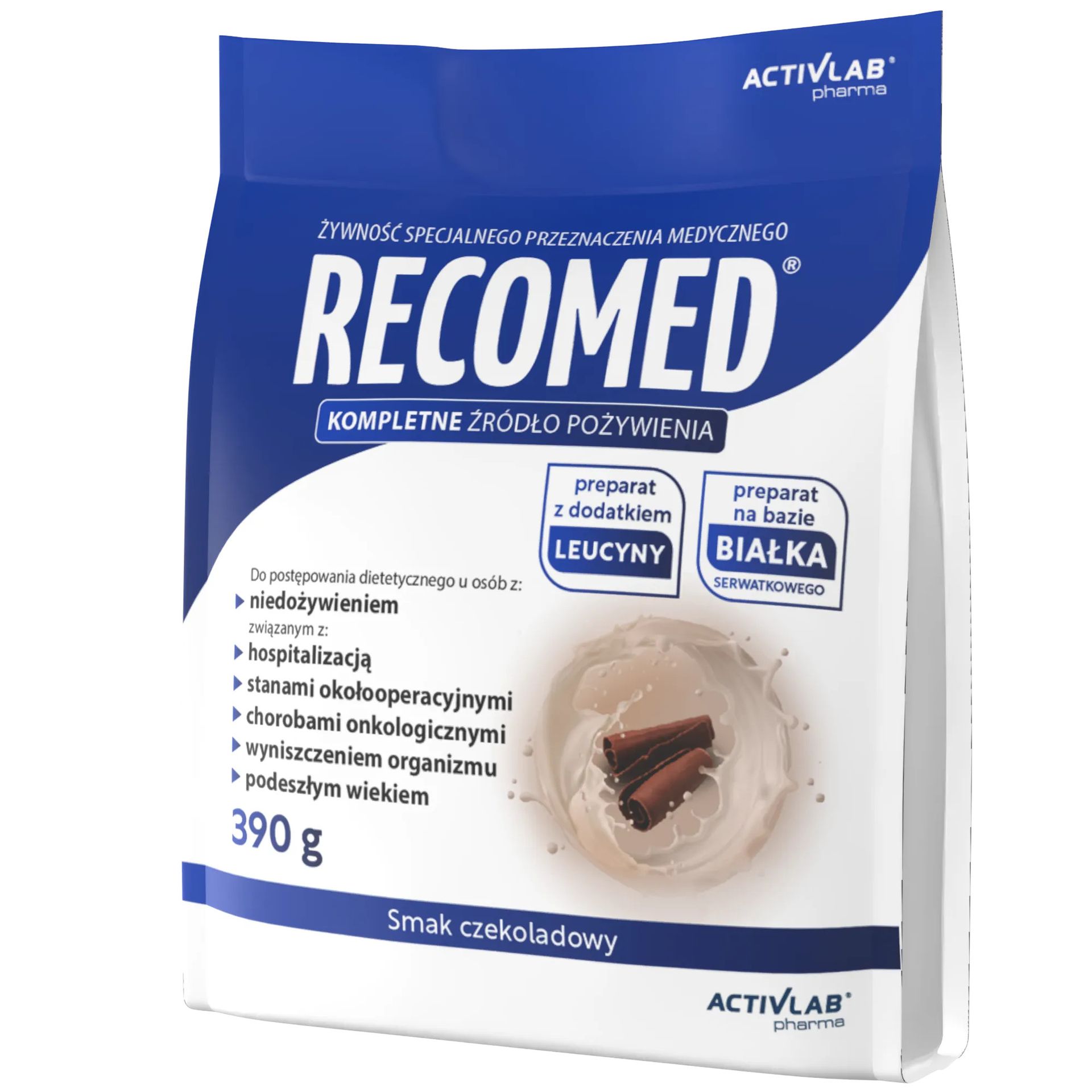 RecoMed, proszek, smak czekolada, 390 g