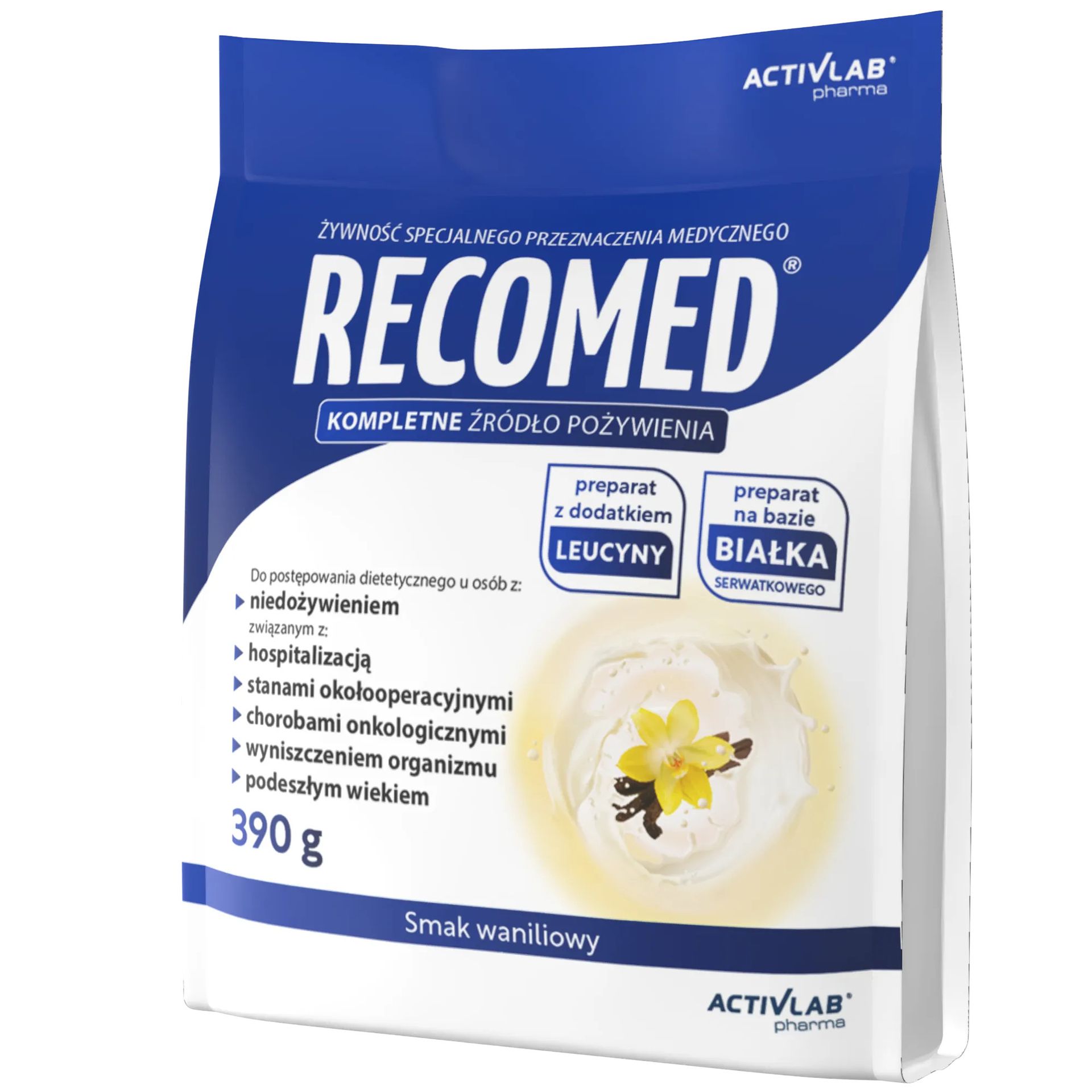 RecoMed, proszek, smak wanilia, 390 g