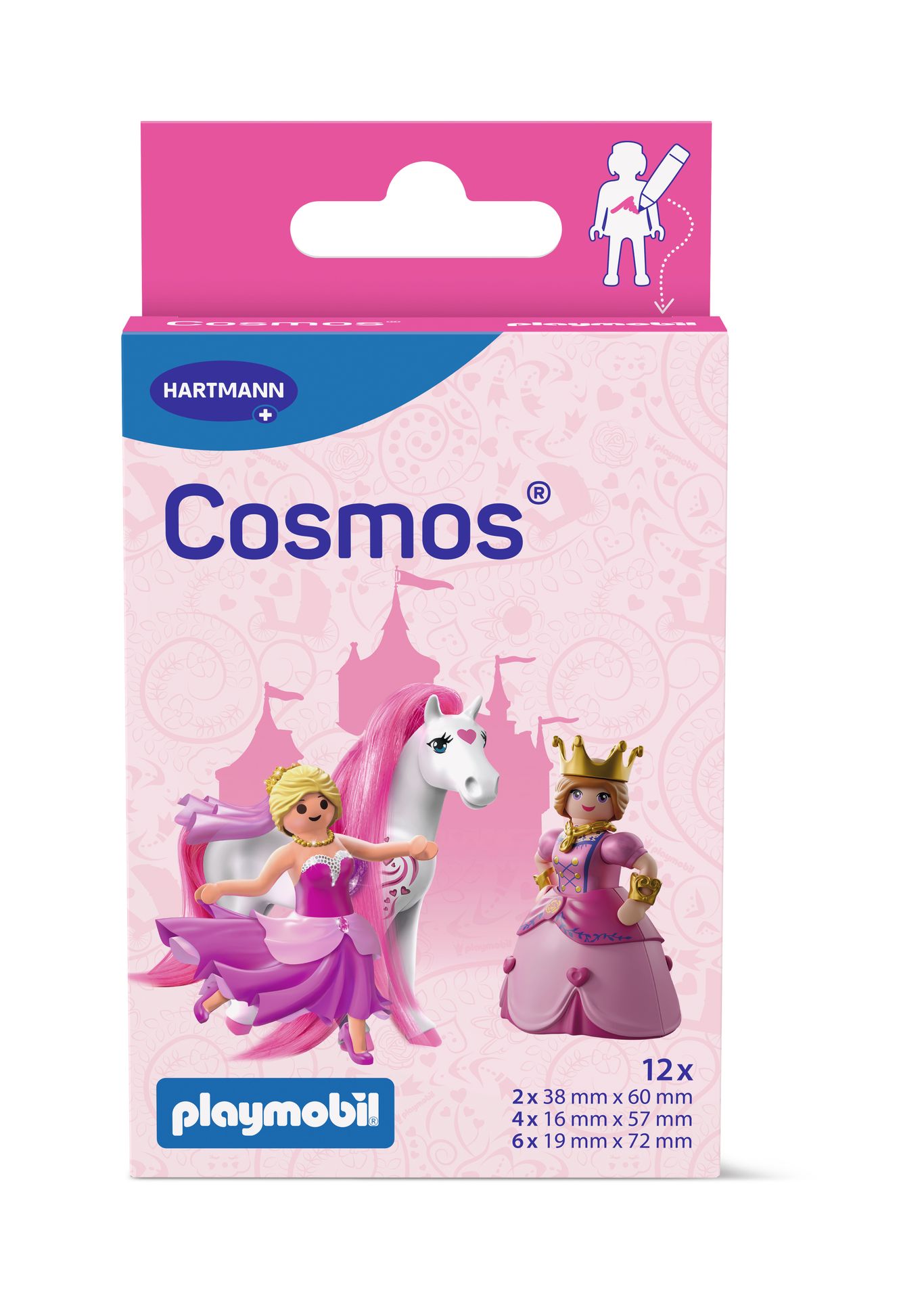 Cosmos Playmobil Princess, plastry, 12 sztuk