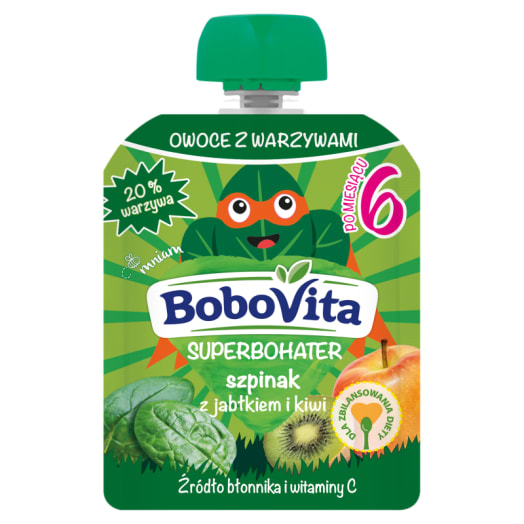 BoboVita, mus Szpinak Kiwi, 80 g