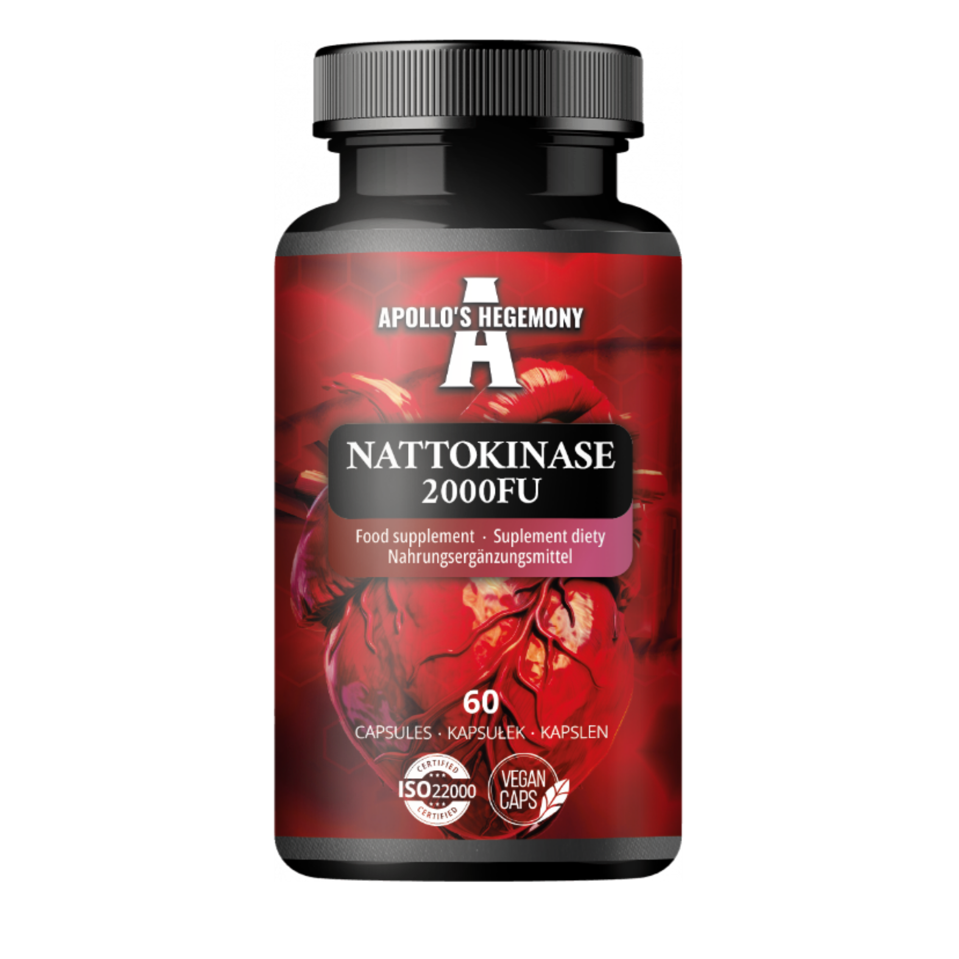 Apollo's Hegemony, Nattokinase 2000FU, kapsułki, 60 sztuk