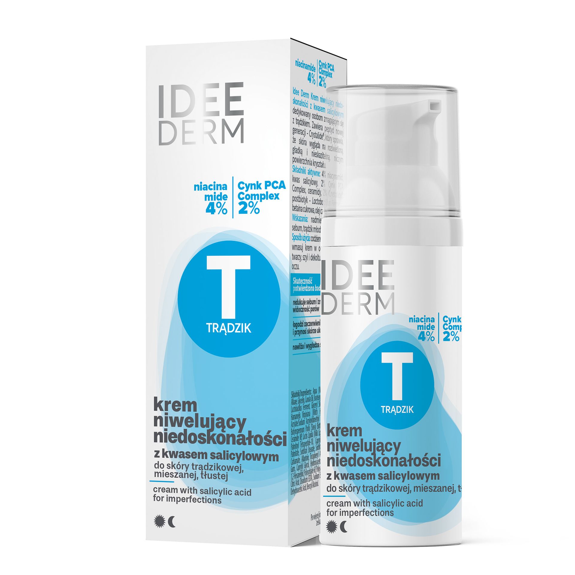 Idee Derm Krem niwelujący niedoskonałości z kwasem salicylowym, 50 ml