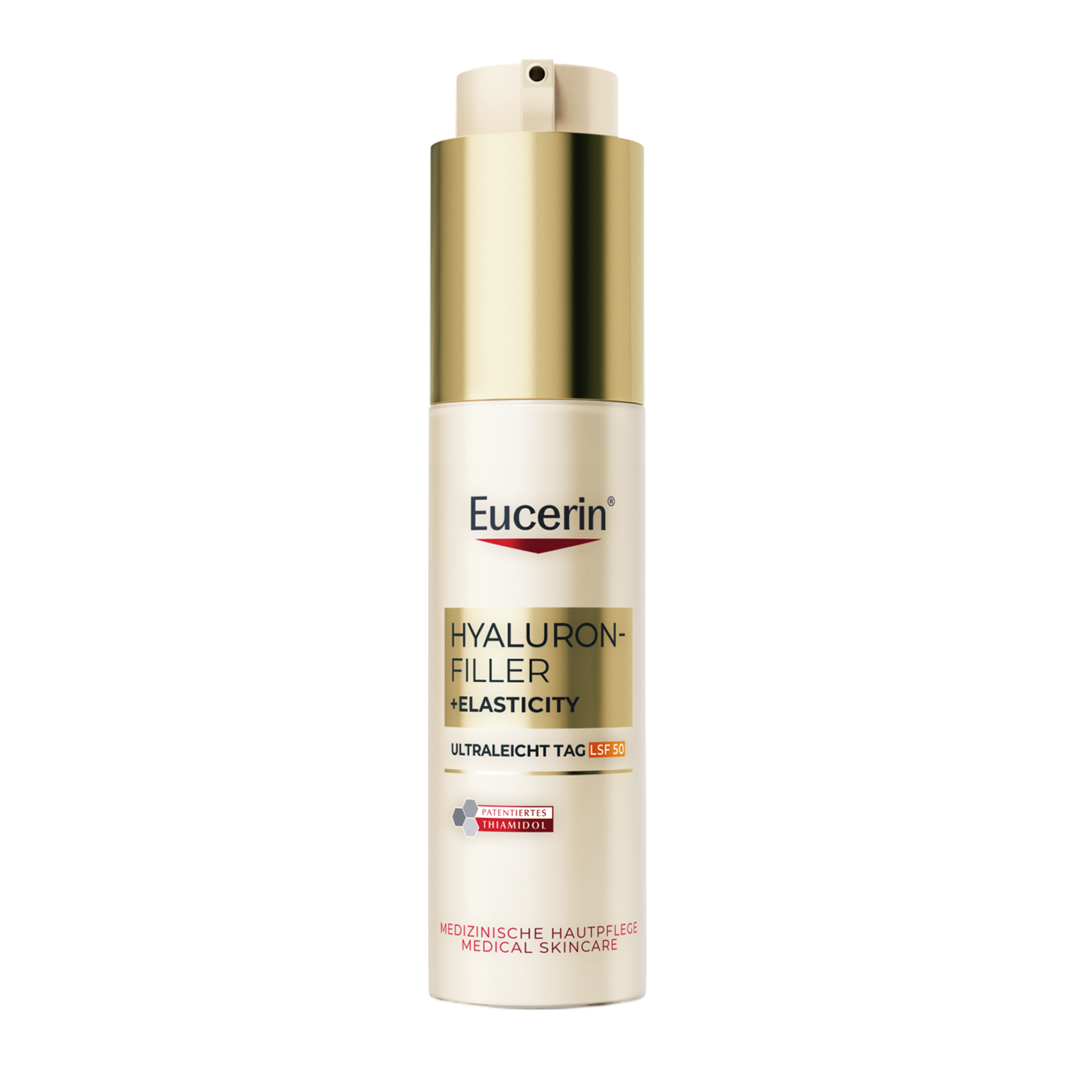 Eucerin Hyaluron-Filler + Elasticity, ultralekki krem na dzień SPF 50, 50 ml