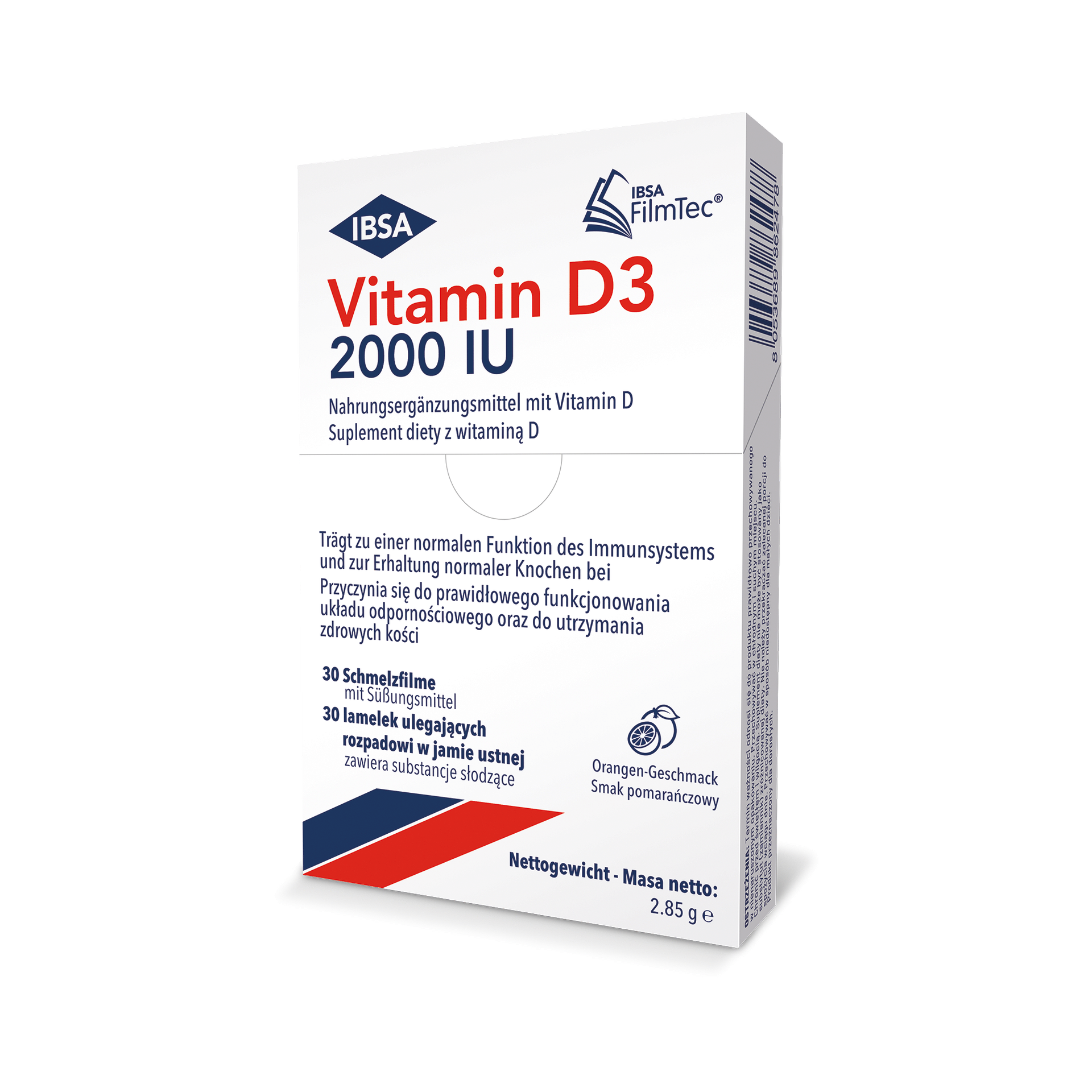IBSA Vitamin D3 2000 IU, 30 lamelek