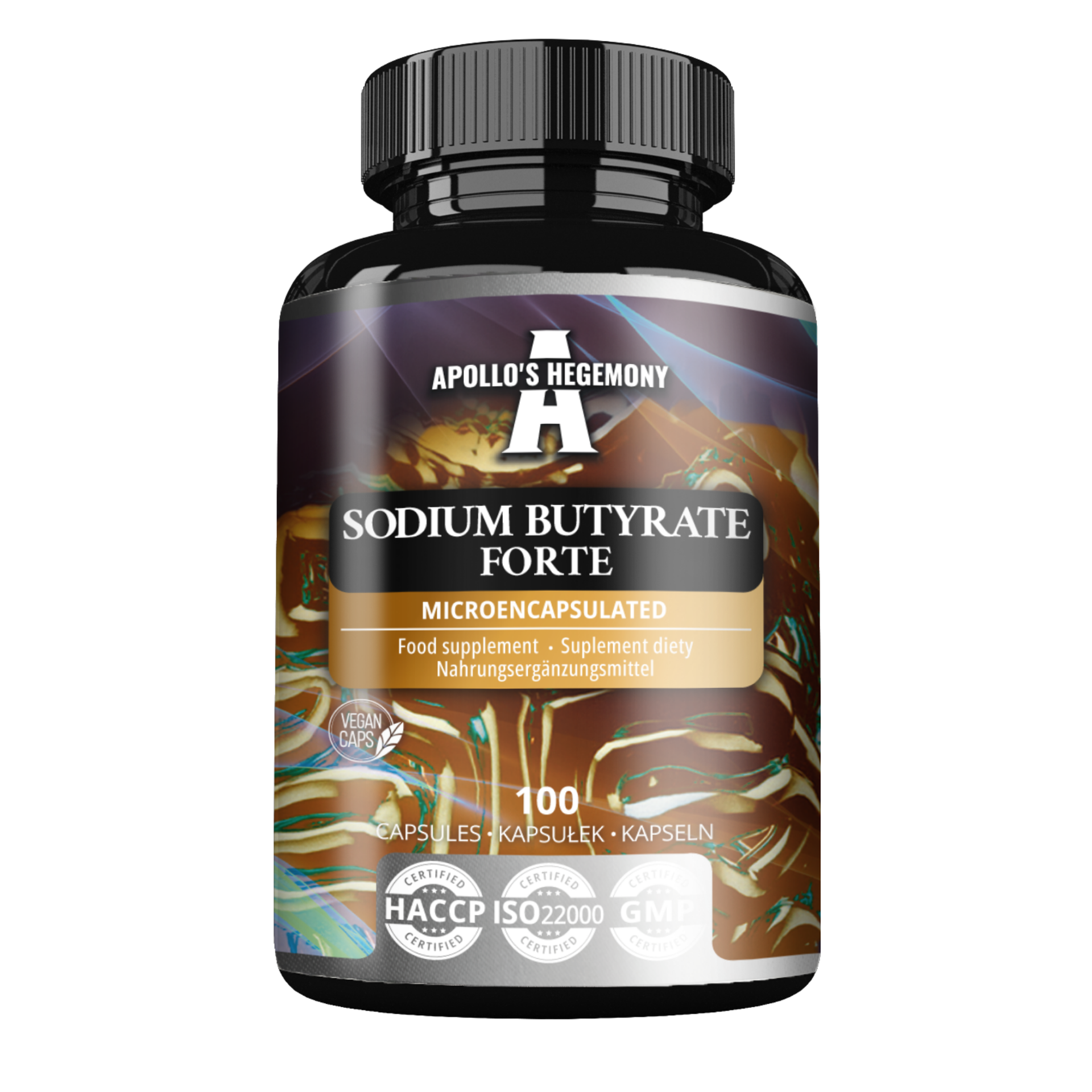 Apollo's Hegemony, Sodium Butyrate Forte, kapsułki, 100 sztuk