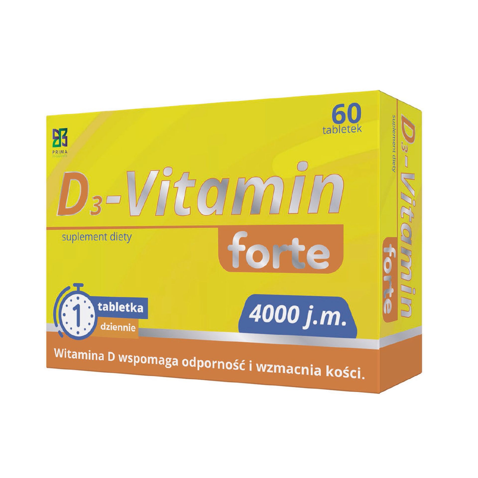 Prima Pharma D3 Vitamin Forte, kapsułki, 60 sztuk