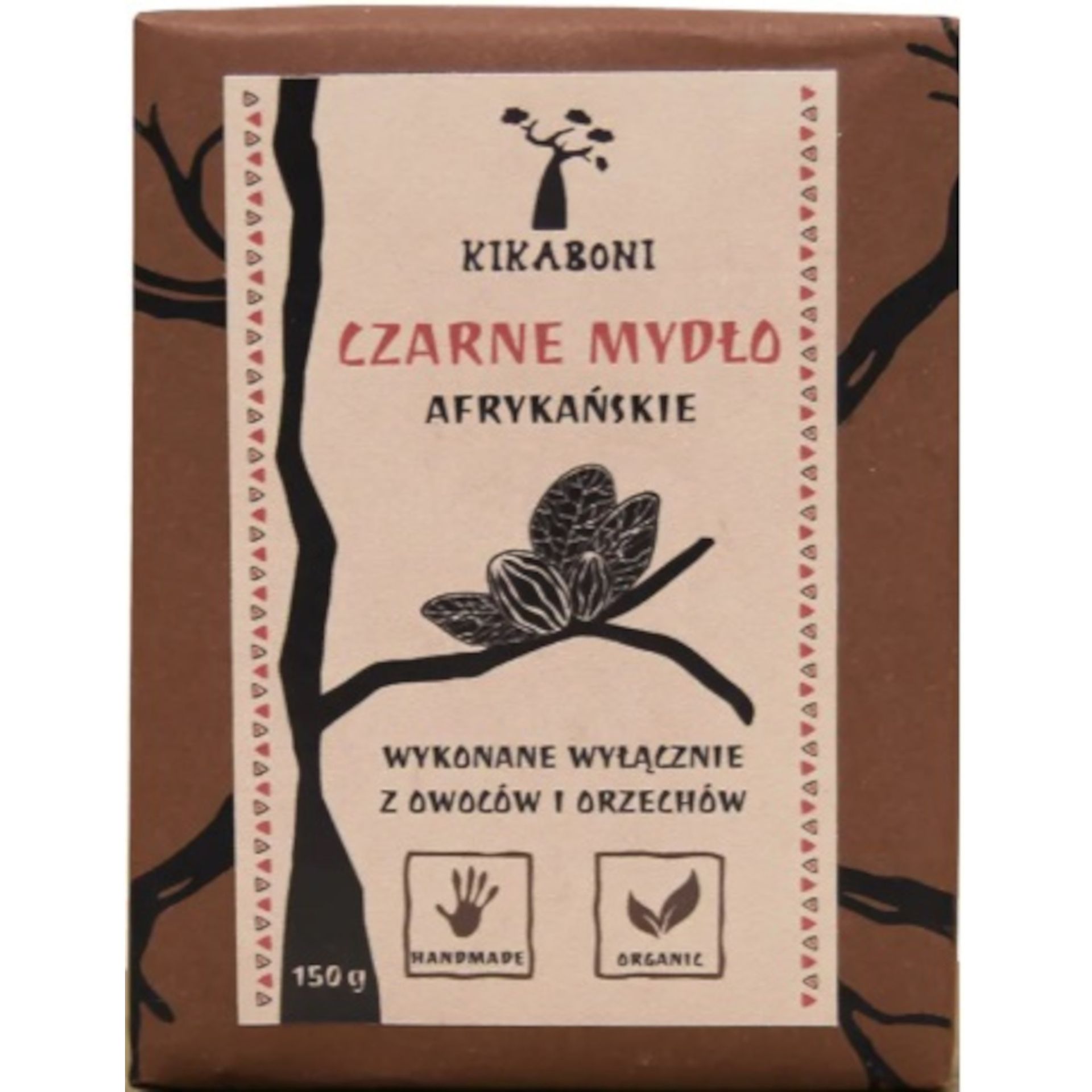 Kikaboni Afrykańskie Czarne Mydło, 150 g
