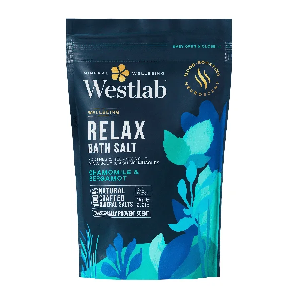 Westlab Relax sól do kąpieli rumianek i bergamotka, 1 kg