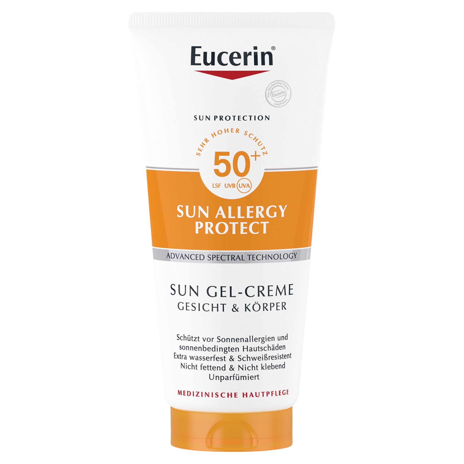 Eucerin Sun Allergy Protect SPF 50+, żel-krem ochronny do twarzy i ciała, 200 ml