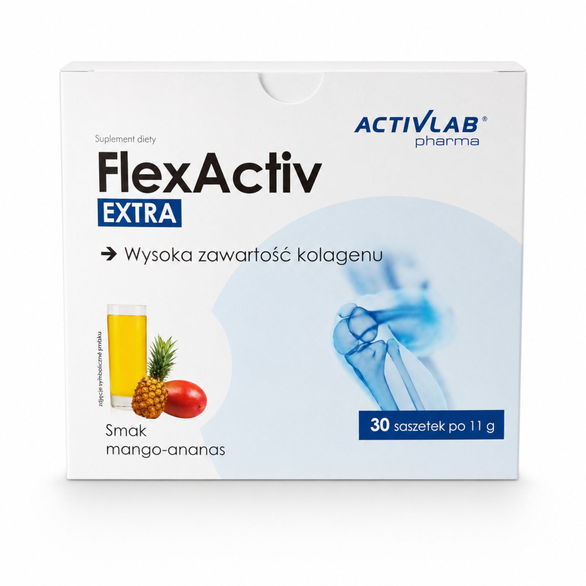FlexActiv EXTRA smak mango-ananas, saszetki, 30 sztuk