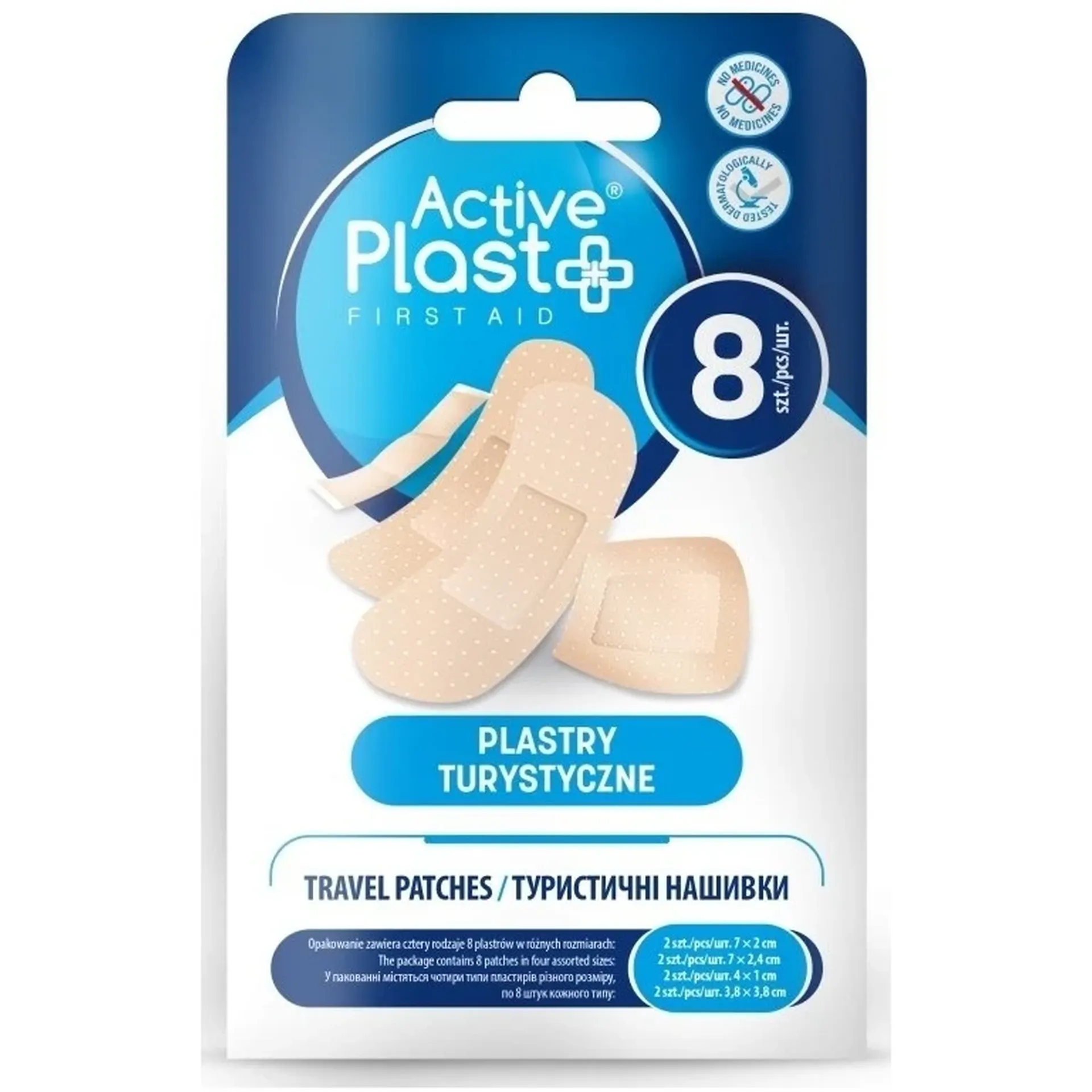 Active Plast, plastry turystyczne, 8 sztuk