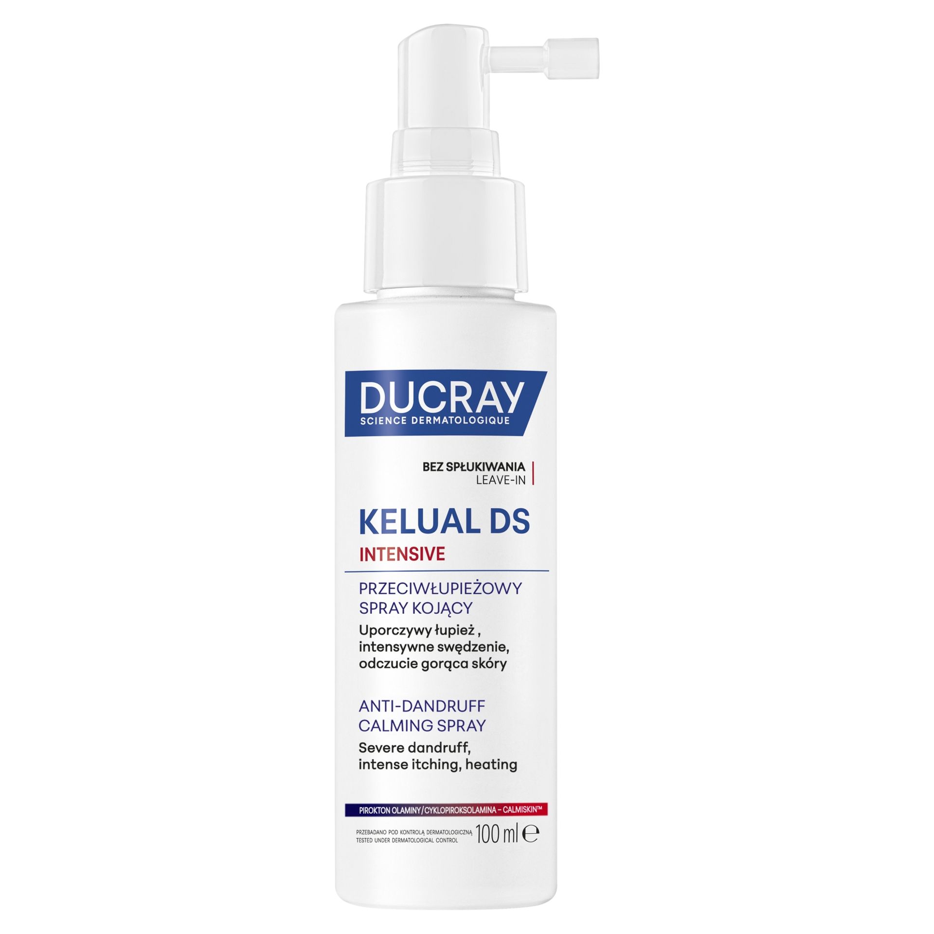DUCRAY KELUAL DS INTENSIVE, kojący spray przeciwłupieżowy, 100 ml