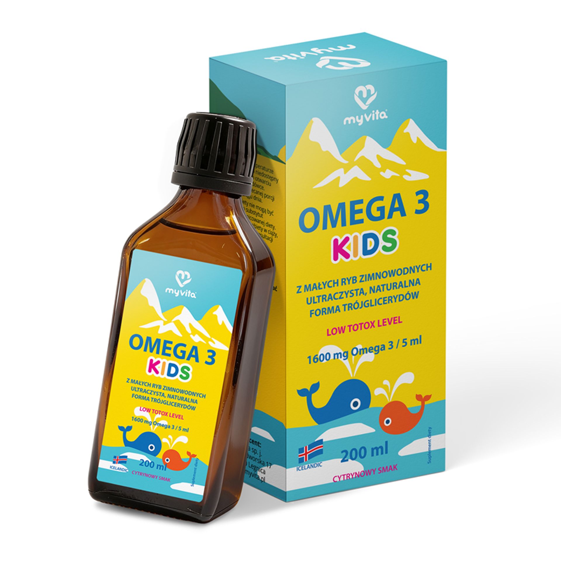MyVita, Omega 3 Kids w płynie, 200 ml