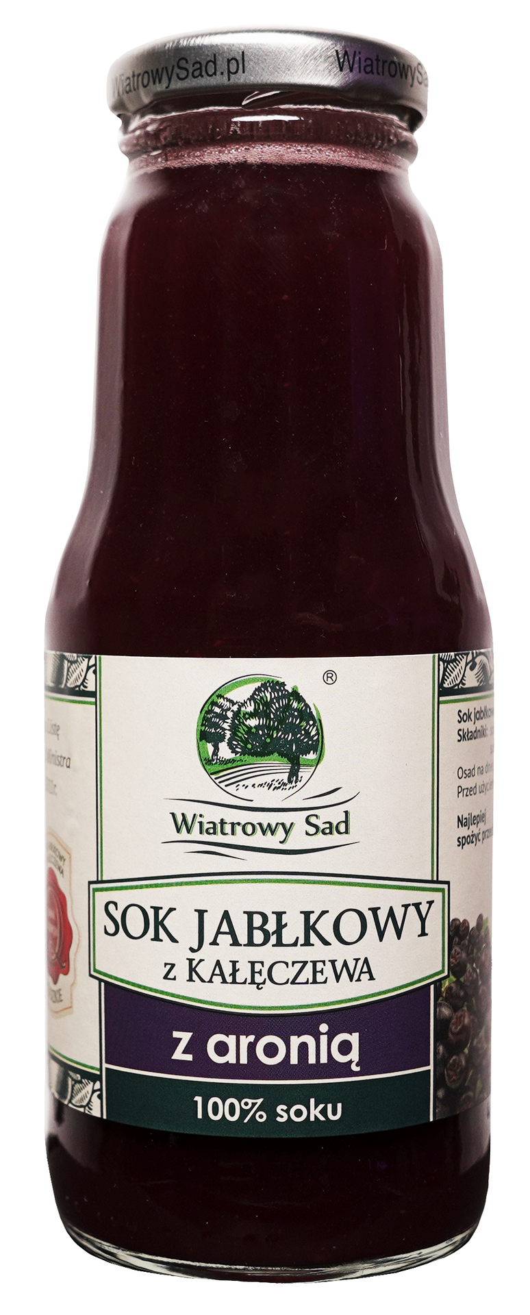 Wiatrowy Sad, Sok jabłkowy z aronią, 300 ml
