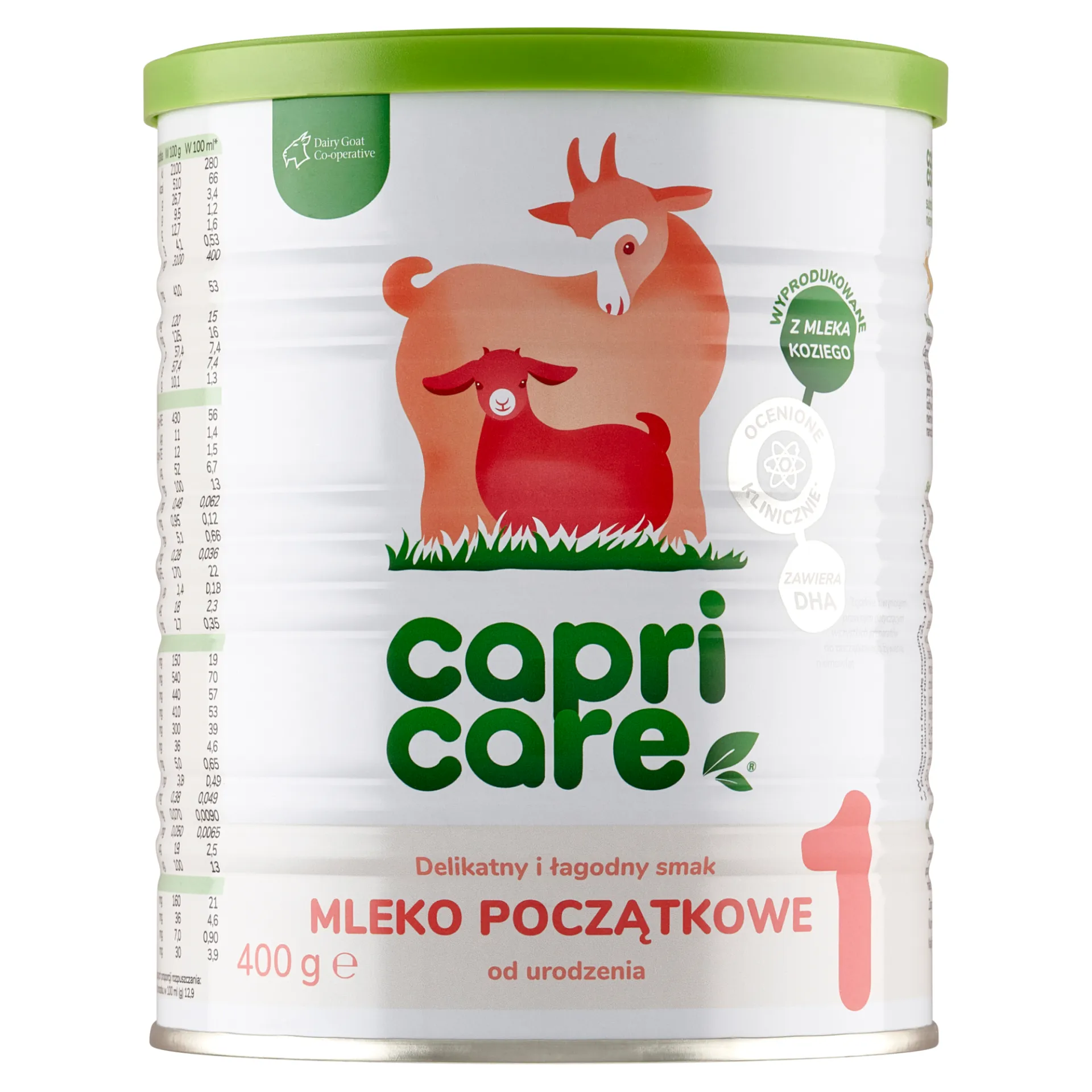 Capricare 1, mleko początkowe na mleku kozim, proszek, 400 g