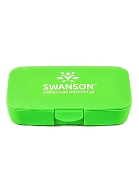 SWANSON Pill Box - Kasetka na tabletki (zielona) - 1 szt